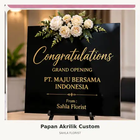 Papan Bunga Akrilik Pelalawan